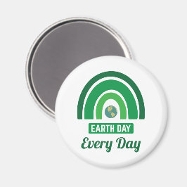 グリーンレインボー環境保護地球日 マグネット