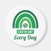 グリーンレインボー環境保護地球日 マグネット (正面)
