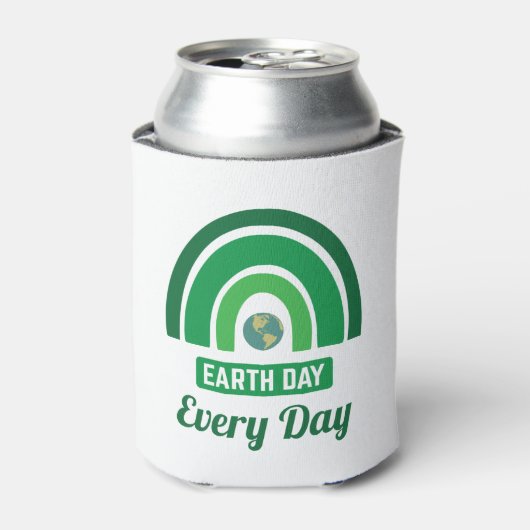 グリーンレインボー環境保護地球日 缶クーラー (缶正面)