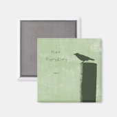 グリーンレイヴンバード考え引用文 マグネット (正面/裏面)