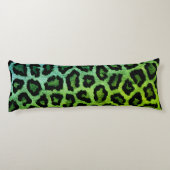 グリーンレオパードプリント抱き枕 ボディピロー (裏面)