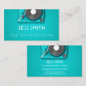 グリーンレコードプレーヤー/ターンテーブル、名刺 名刺 (正面/裏面)