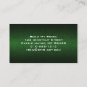 グリーンレザーモダンプロフェッショナル名刺 名刺 (裏面)