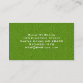 グリーンレザーモダンプロフェッショナル名刺 名刺 (裏面)