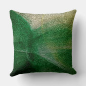 グリーンレザールック クッション (裏面)