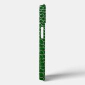 グリーンレザー効果パターン Case-Mate iPhoneケース (裏面 / 右)