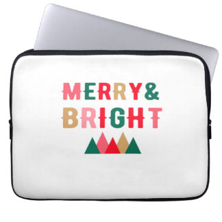 グリーンレッドとブラウンはっきりしたタイポグラフィ ラップトップスリーブ