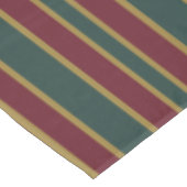 グリーンレッドと金ゴールドクリスマスキャンディストライプー テーブルクロス (アングル)