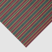 グリーンレッドと金ゴールドクリスマスキャンディストライプー 薄葉紙 (詳細)