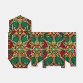 グリーンレッドクリスマスホリデーギフトボックス フェイバーボックス (折り畳みなし)