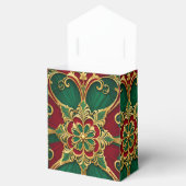 グリーンレッドクリスマスホリデーギフトボックス フェイバーボックス (オープン)