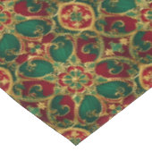 グリーンレッドクリスマスホリデーテーブルクロス テーブルクロス (アングル)