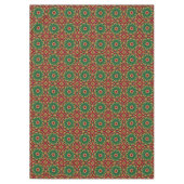 グリーンレッドデコレーションホリデーテーブルクロス テーブルクロス (正面)