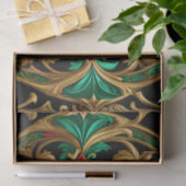 グリーンレッドデパティックホリデーティッシュペーパー 薄葉紙 (ギフト)