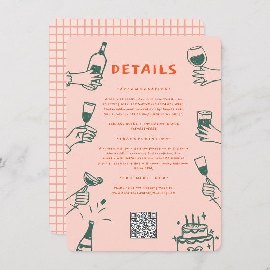 グリーンレッドハンドファンキードローGroovy結婚の詳細 エンクロージャーカード