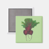 グリーンレッドビーベットベジタブルガーデンキッチン マグネット (正面/裏面)