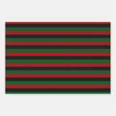 グリーンレッドブラックハッピークワンザパンアフリカ ラッピングペーパーシート (正面2)