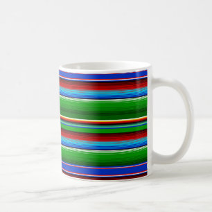 グリーンレッドブルーメキシカンサラペ コーヒーマグカップ