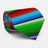 グリーンレッドブルーメキシカンサラペ ネクタイ (ロール)