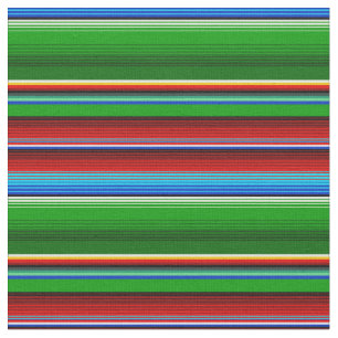 グリーンレッドブルーメキシカンサラペ ファブリック