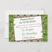 グリーンレッドプレイド&パインブランチニューイヤーパーティー 出欠カード (裏面)