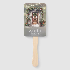 グリーンレッドベリ飾ードアライトサンキュー ハンドファン