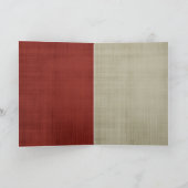 グリーンレッドホリデー素朴ディアー シーズンカード (内部)