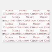 グリーンレッドメリークリスマス引用文 ラッピングペーパーシート (正面2)