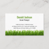 グリーンレッドローンモーア造園サービス 名刺 (裏面)