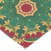 グリーンレッド装飾ホリデーテーブルランナー ミディアムテーブルランナー (コーナー)