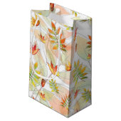 グリーンレッド金ゴールドオレンジ紅葉 スモールペーパーバッグ (裏面アングル)