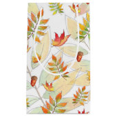 グリーンレッド金ゴールドオレンジ紅葉 スモールペーパーバッグ (正面)