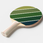 グリーンレトロはっきりした5 卓球ラケット (正面アングル)