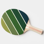 グリーンレトロはっきりした5 卓球ラケット (横)
