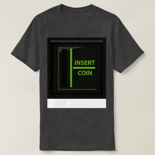 グリーンレトロアーケード Tシャツ (デザイン正面)