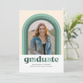 グリーンレトロアーチ卒業発表 招待状 (スタンド正面)