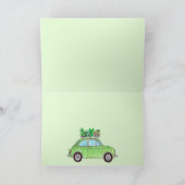 グリーンレトロフィアット500トポリノ カード (内部)