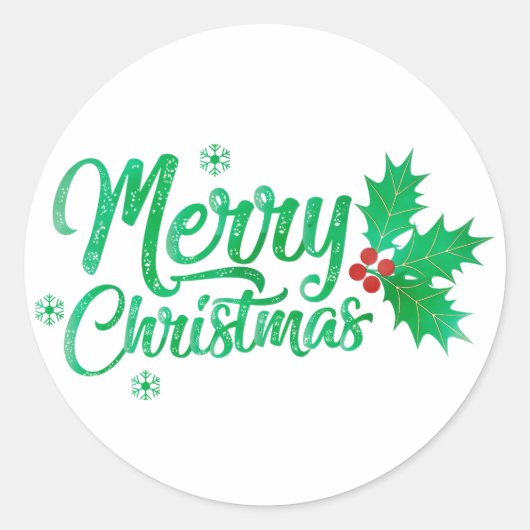 グリーンレトロラインハッピーバースデー ラウンドシール (正面)