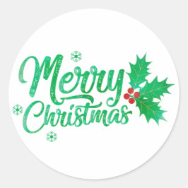 グリーンレトロラインハッピーバースデー ラウンドシール