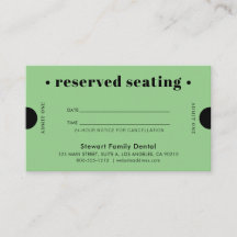 グリーンレトロリザーブドシーティングデンタル