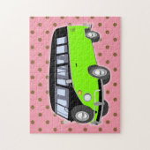 グリーンレトロヴァンロードトリップパズル挑戦的 ジグソーパズル (縦)