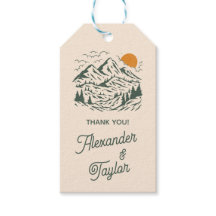 グリーンレトロヴィンテージマウンテンランドスケープ結婚ズ