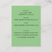 グリーンレトロ80ズマイアミサングラス 名刺 (裏面)