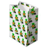 グリーンレプレシャン格言ウィズシャムロック ミディアムペーパーバッグ (正面アングル)