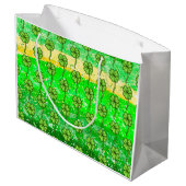 グリーンレプレシャン格言ウィズシャムロック ラージペーパーバッグ (裏面アングル)