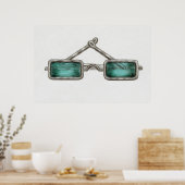 グリーンレンズ付き眼鏡(c. 1936) ポスター (キッチン)