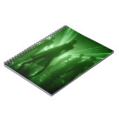 グリーンレーザーシルエットダンスノート ノートブック (左側)