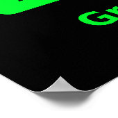 グリーンレーザー規則ポスター ポスター (角)