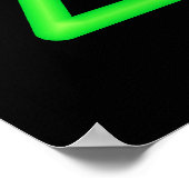 グリーンレーザー記号ポスター ポスター (角)