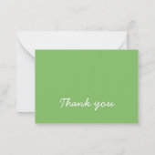 グリーンレースカーの誕生日 ノートカード (裏面)